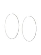 Area Embellished Hoop Earrings - Metallic