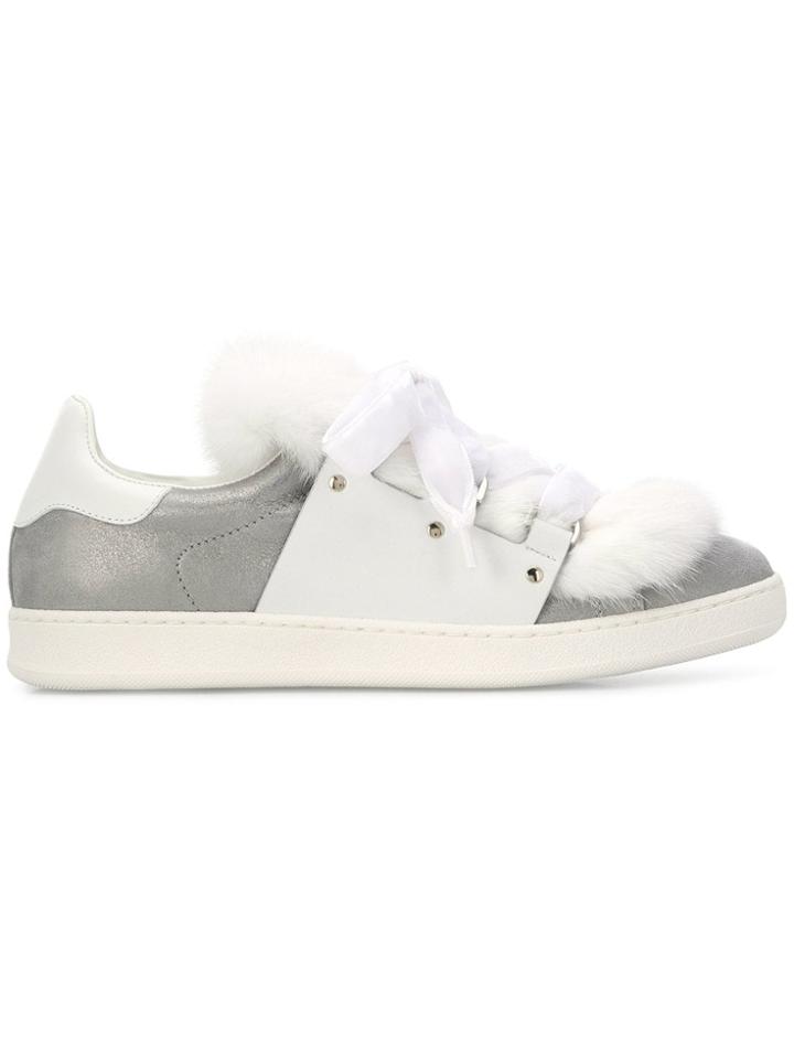 Moncler Contrast Low-top Sneakers - White