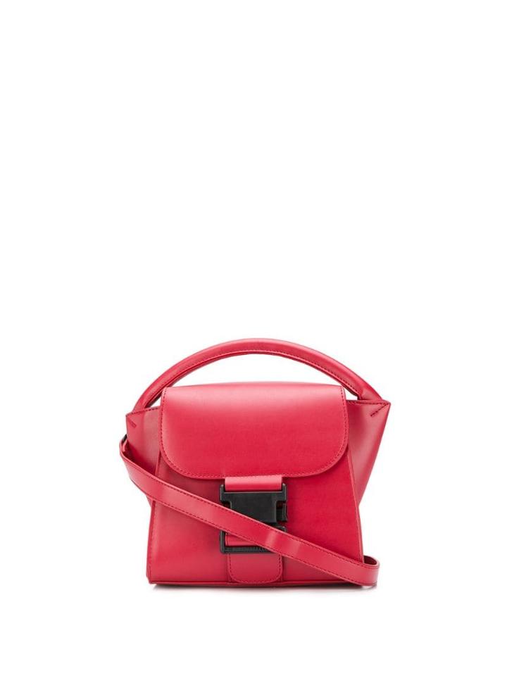 Zucca Mini Buckled Tote - Red