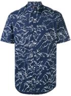 Michael Kors Printed Short Sleeve Shirt - Blue