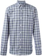 Maison Kitsuné Plaid Button Down Shirt - Blue