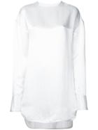 Alexander Wang Cropped Rose Print Blouse - White