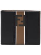Fendi Black Bi-fold Logo Leather Wallet