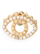 Kenzo Eye Earrings, Women's, Metallic, Crystal/gold Plated Brass