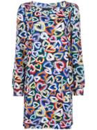 Love Moschino Hearts Print Dress - Multicolour