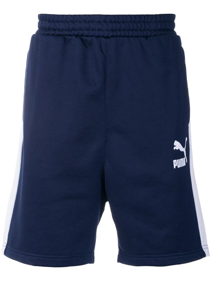 Puma Embroidered Logo Shorts - Blue