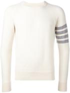 Thom Browne - Stripe Sleeve Detail Jumper - Men - Cashmere - 1, White, Cashmere