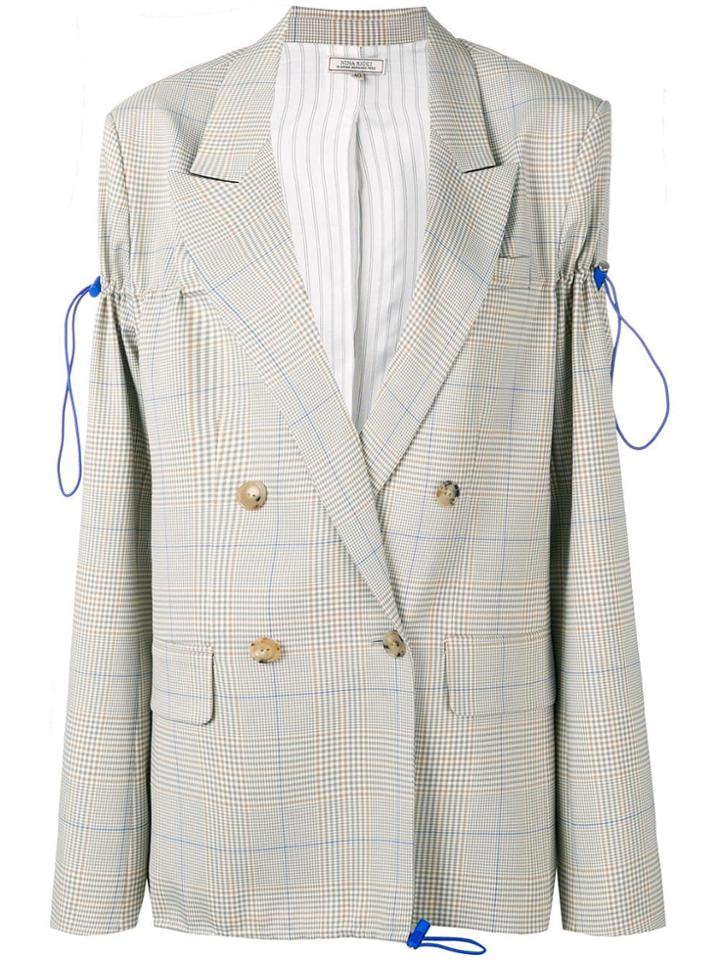 Nina Ricci Clair Check Blazer - Neutrals