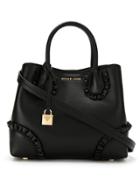 Michael Michael Kors Mercer Gallery Sm Cntr Zip Satchel - Black