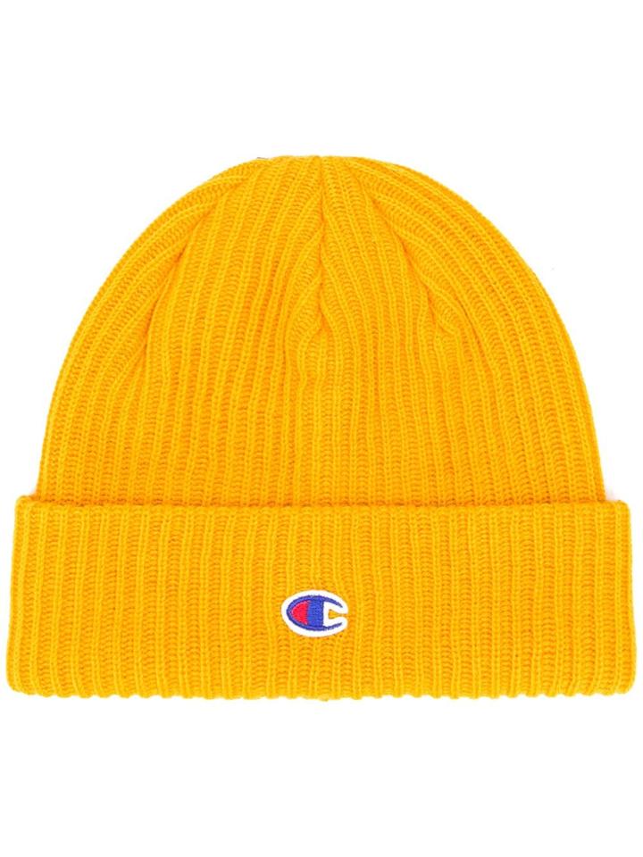 Champion Contrast Logo Beanie - Yellow