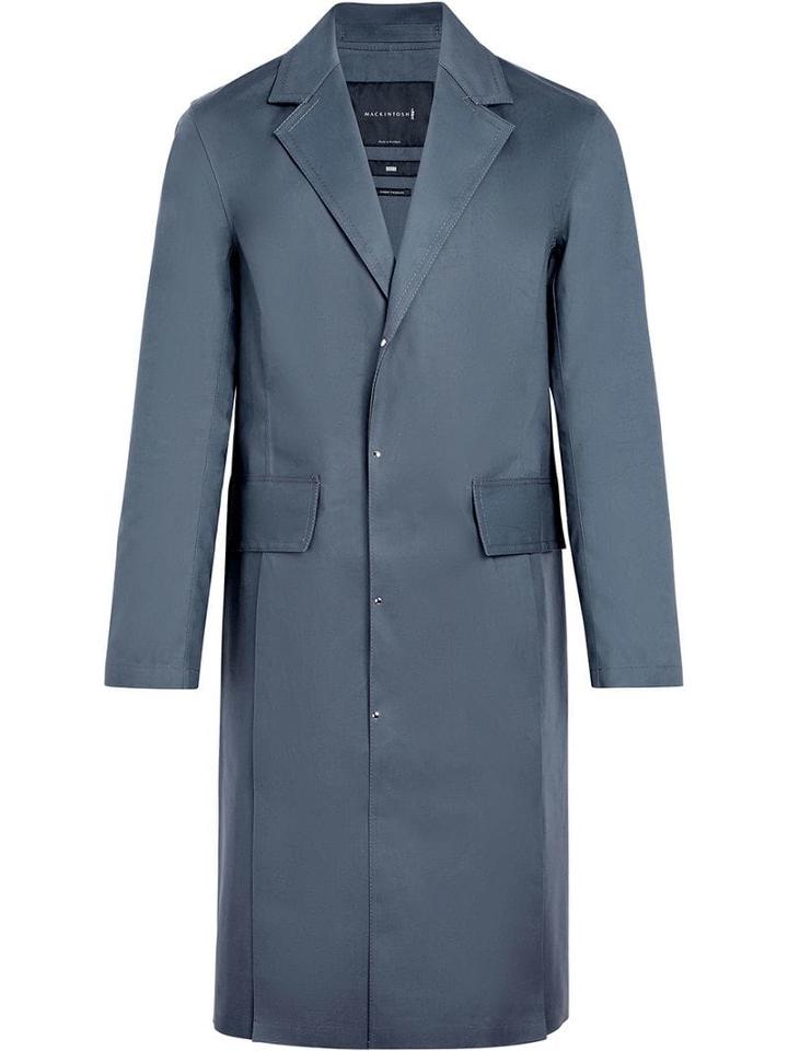 Mackintosh 0003 Grey Bonded Cotton 0003 Pocket Vent Coat