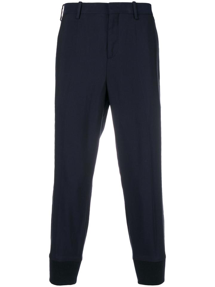 Neil Barrett Elasticated Cuffed Trousers - Blue
