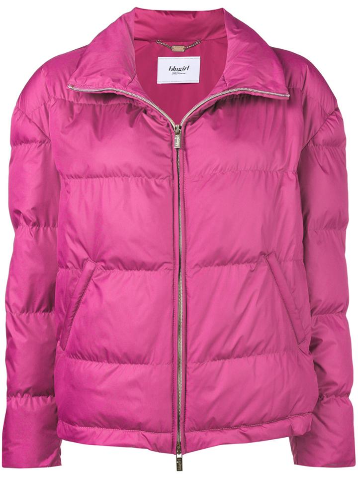 Blugirl Puffer Jacket - Pink & Purple