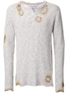 Miharayasuhiro Burnt Effect Sweater, Men's, Size: 52, Brown, Cotton