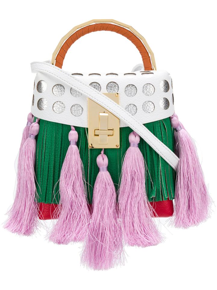The Volon Tassel Crossbody Bag - Green