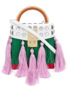 The Volon Tassel Crossbody Bag - Green