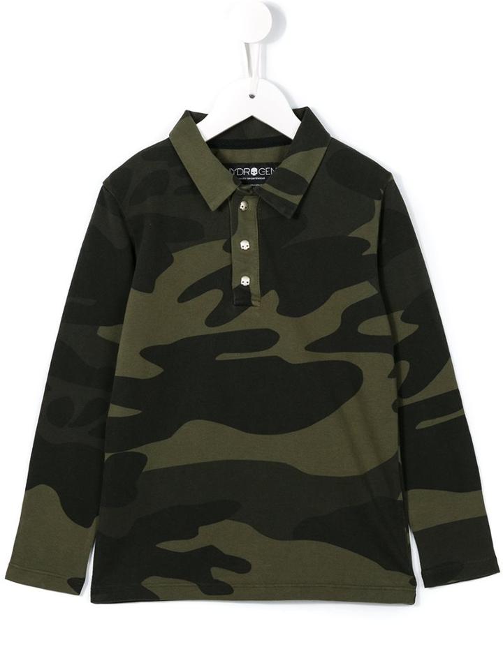 Hydrogen Kids Camouflage Polo Shirt, Boy's, Size: 6 Yrs, Green