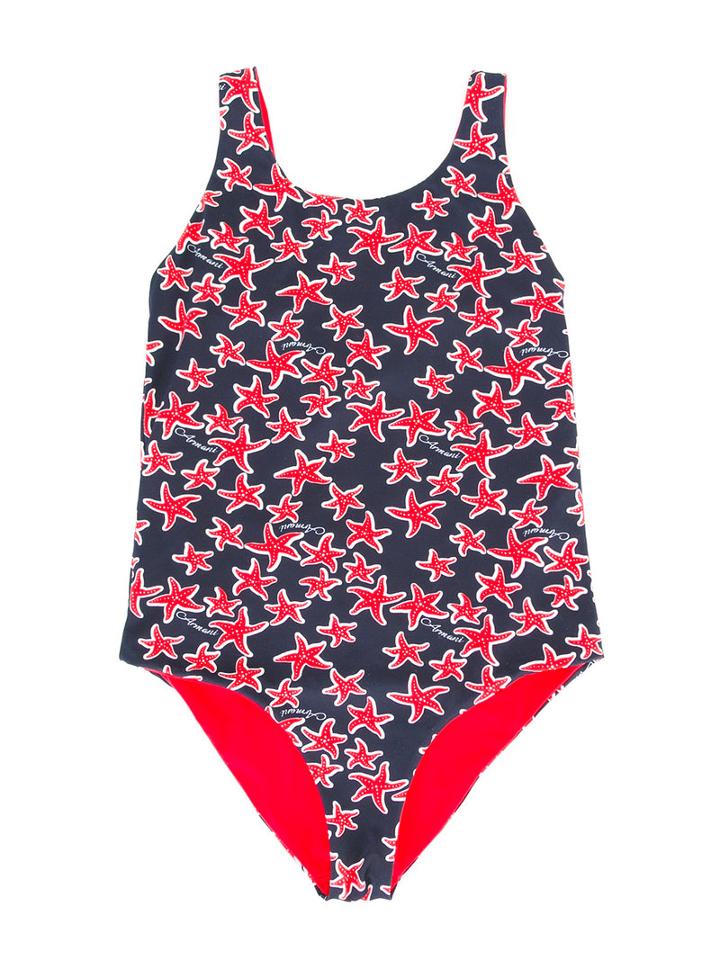 Armani Junior Starfish Swimsuit, Girl's, Size: 16 Yrs, Blue