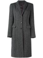 Dolce & Gabbana Vintage Herringbone Midi Coat