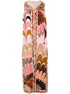 Emilio Pucci Vintage Toweled Printed Dress - Pink & Purple