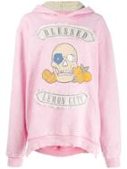 Alchemist Oversized Skull Hoodie - Pink