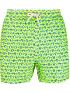 Mc2 Saint Barth Monkey Pattern Swimming Shorts - Green