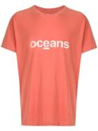 Osklen Stone Over Oceans Print T-shirt - Orange