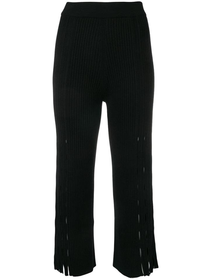 Kenzo Pleated Cropped Trousers - Black