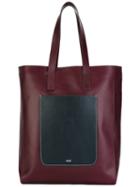 Ami Alexandre Mattiussi Tote Bag, Pink/purple, Leather