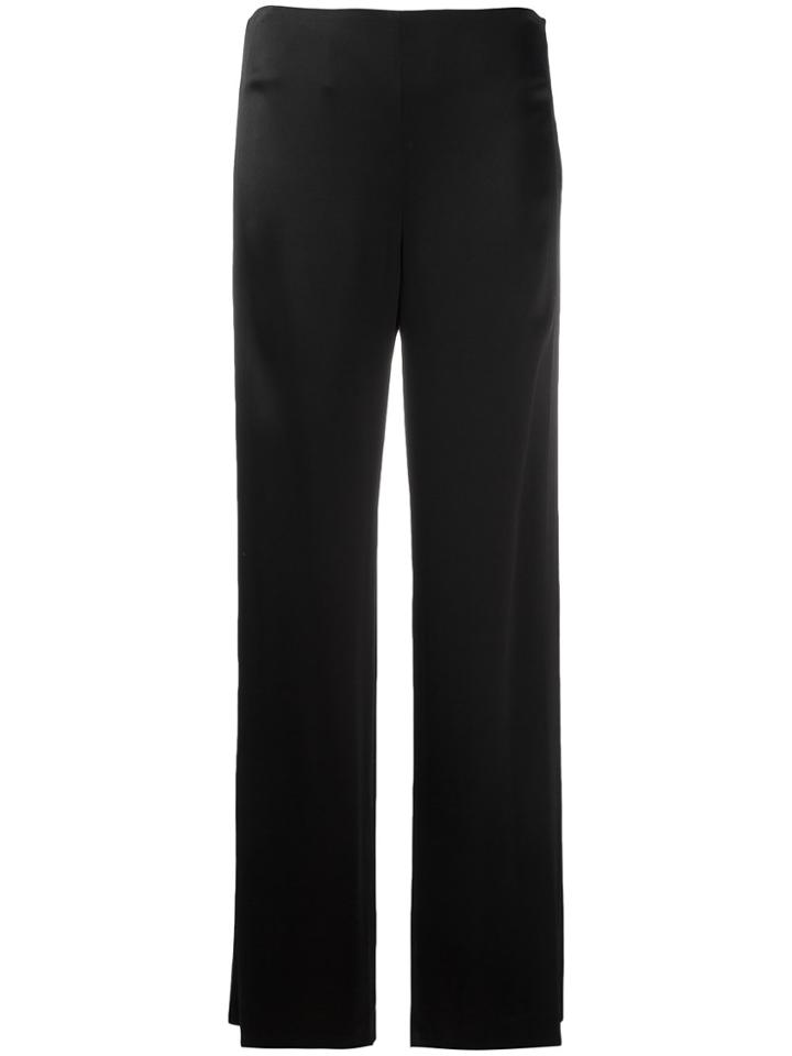 Vince Fluid Wide-leg Trousers - Black