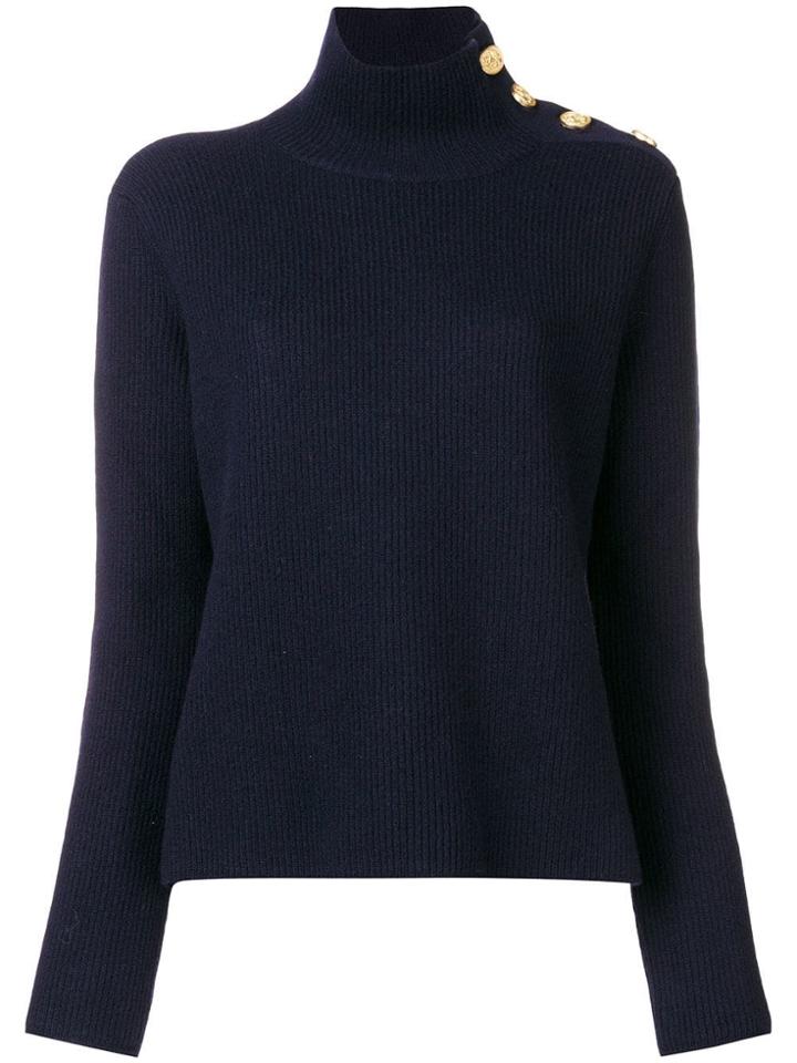 Red Valentino Funnel Neck Jumper - Blue
