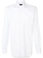 Barba Embroidered Button Shirt - White