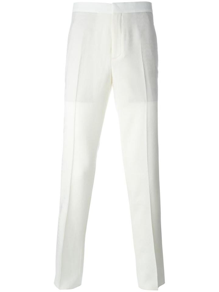 Neil Barrett Tailored Twill Trousers, Men's, Size: 50, Nude/neutrals, Virgin Wool/spandex/elastane/polyester/cotton