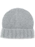 Brunello Cucinelli Hat With Ribbed Detail - Grey