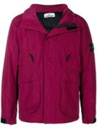 Stone Island Micro Reps Short Parka Jacket - Red