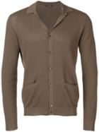 Tagliatore Jersey Cardigan - Brown
