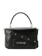 Love Moschino Foldover Top Tote - Black