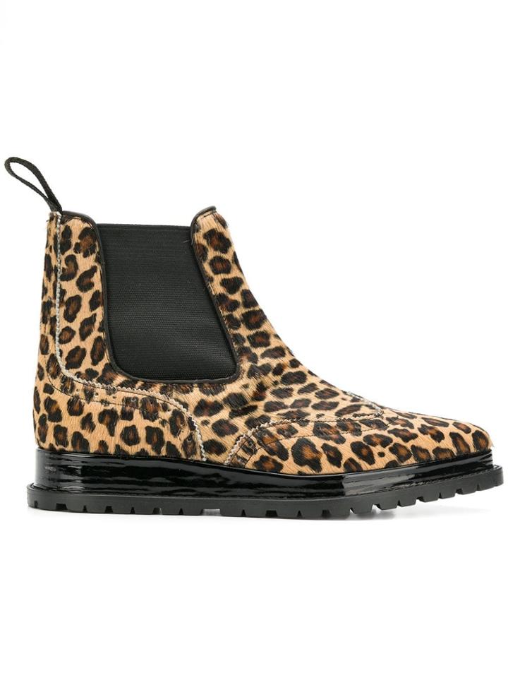 Sacai Sacai Chelsea Leo Lthr Flt Bt - Black