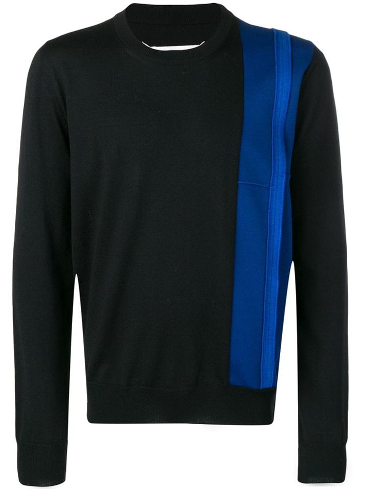 Maison Margiela Panelled Jumper - Black
