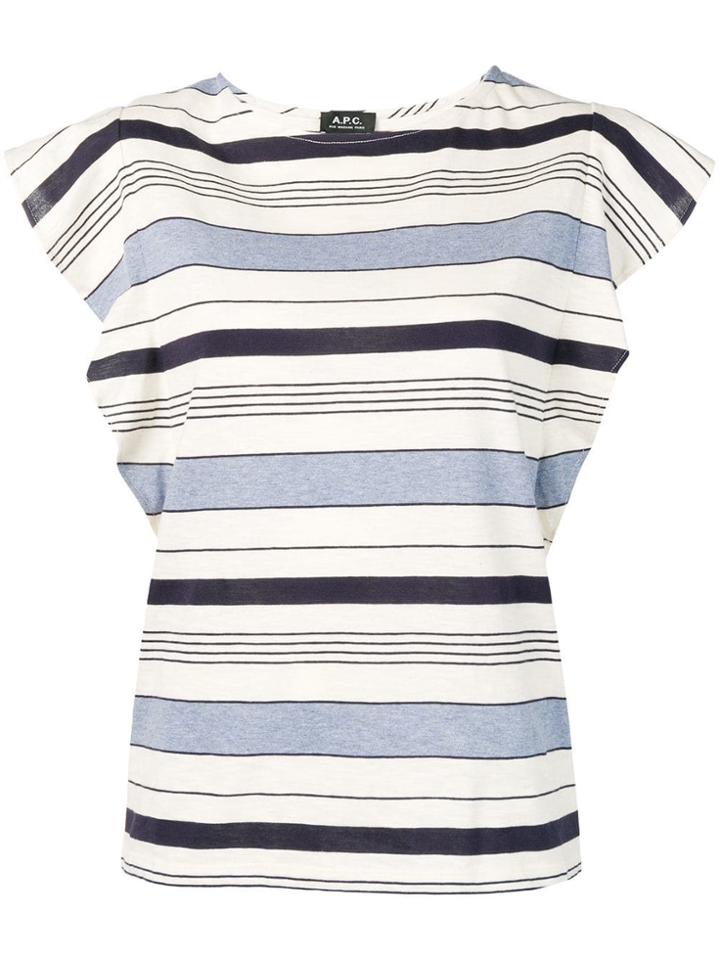 A.p.c. Horizontal Striped Top - Neutrals
