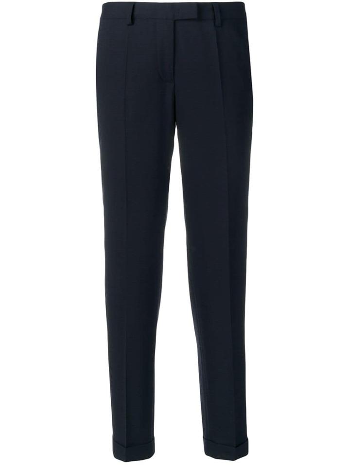 Alberto Biani Mid-rise Tailored Trousers - Blue