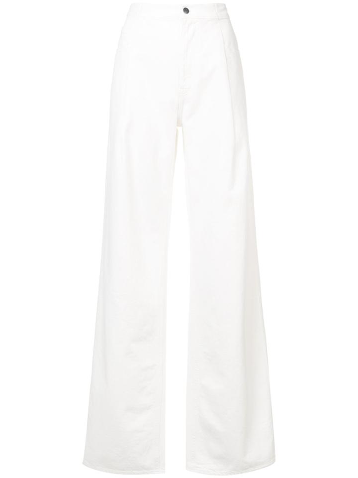 Maison Margiela Wide Leg Jeans - White