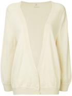 Hermès Vintage Deep V-neck Cardigan - White