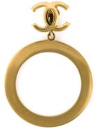 Chanel Vintage Large Loop Clip-on Earrings