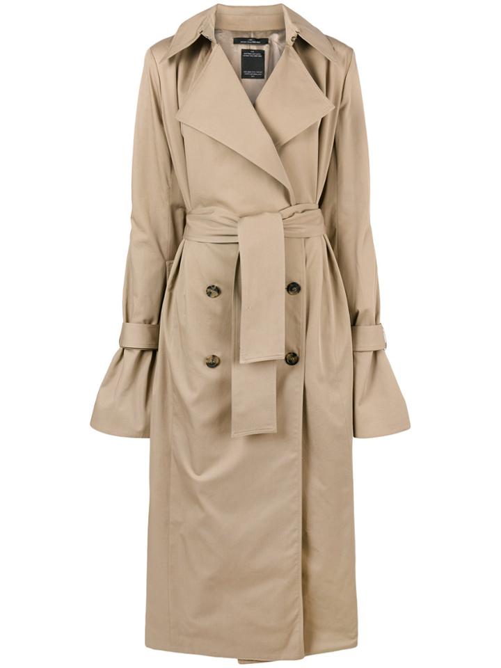 Rokh Oversized Trench Coat - Nude & Neutrals