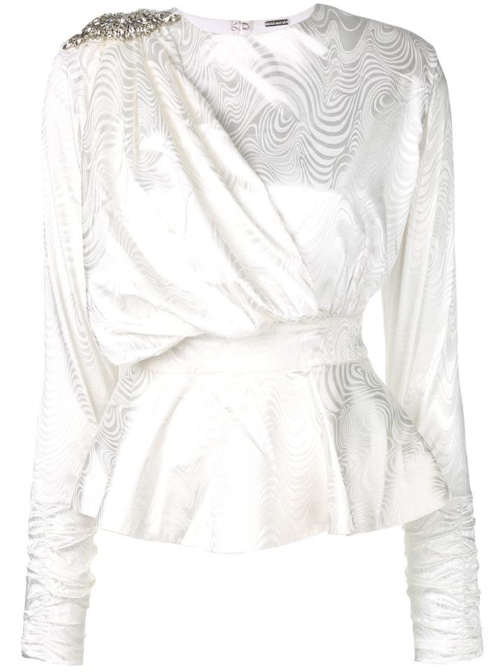 Dodo Bar Or Sash Detail Top - White