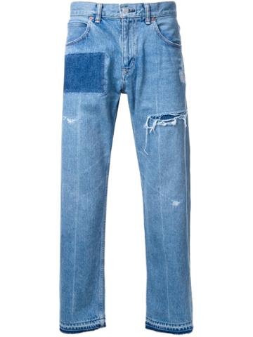 Hbns 'hard Used Uncle' Jeans, Men's, Size: Large, Blue, Cotton