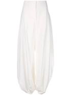Maison Rabih Kayrouz Balloon Leg Trousers - White