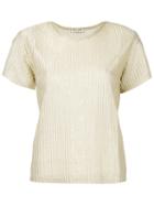 Each X Other - Ribbed T-shirt - Women - Polyester/viscose - Xs, Grey, Polyester/viscose