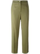 Chanel Pre-owned 1990 Cropped Trousers - Green